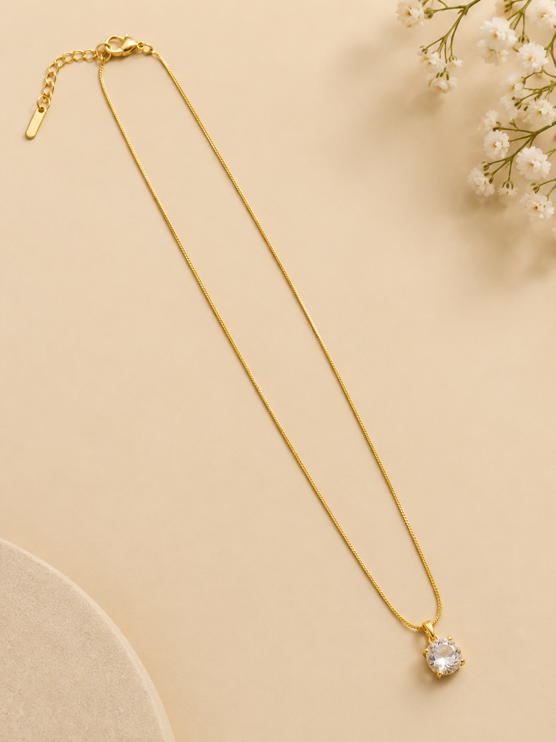 Crystal Drop Pendant Necklace