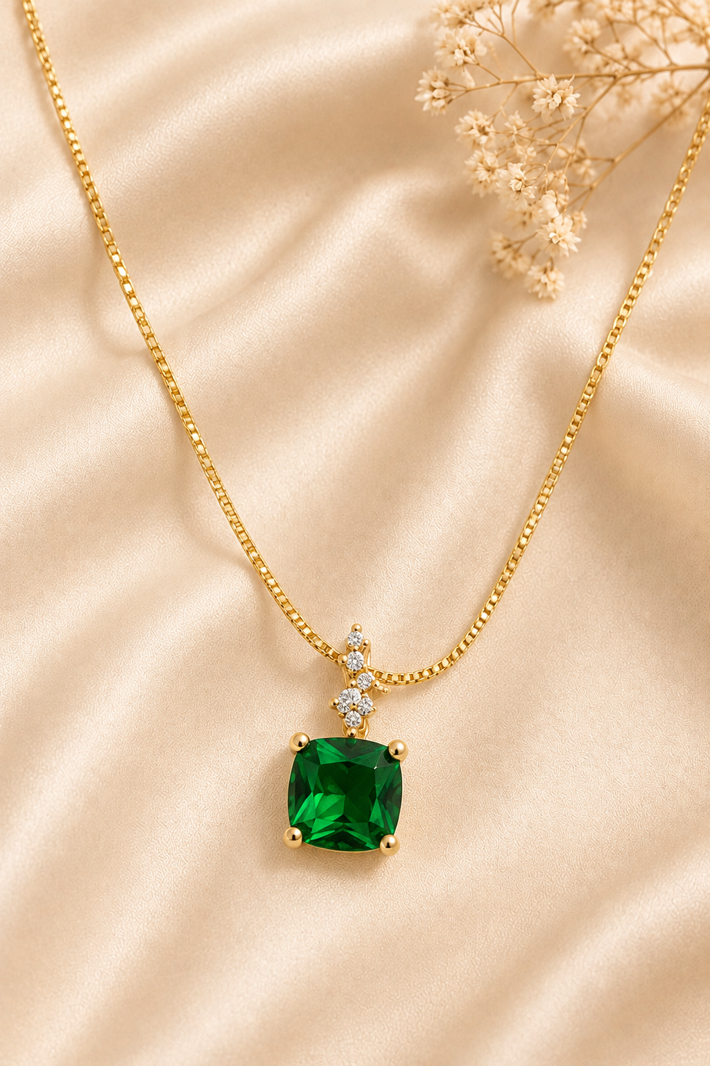 Emerald Luxe Pendant Necklace