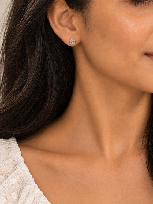 Classic Crystal Stud Earrings