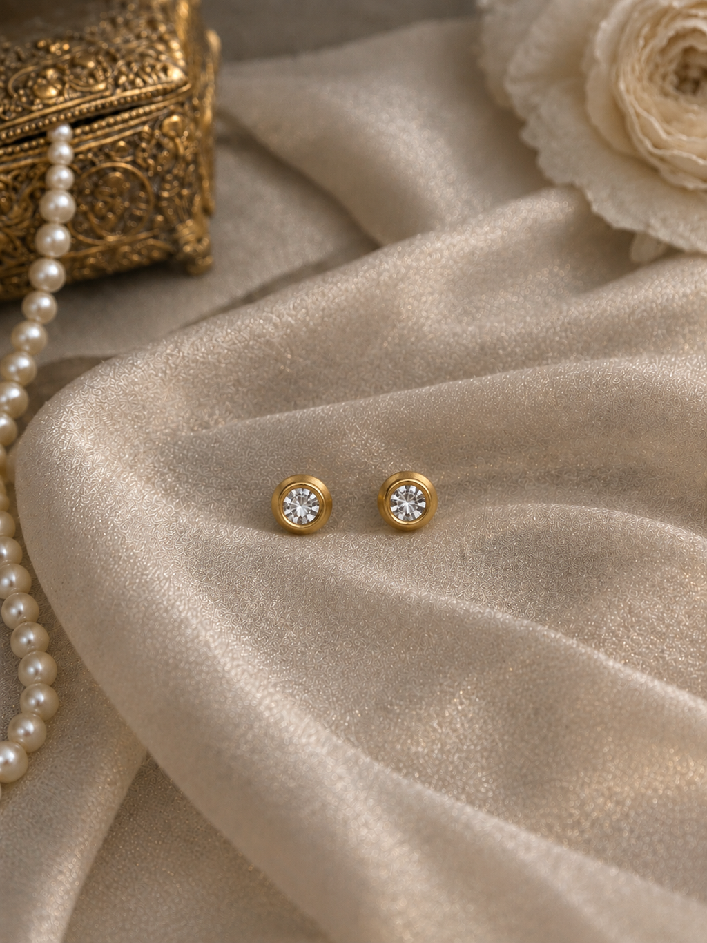 Classic Crystal Stud Earrings