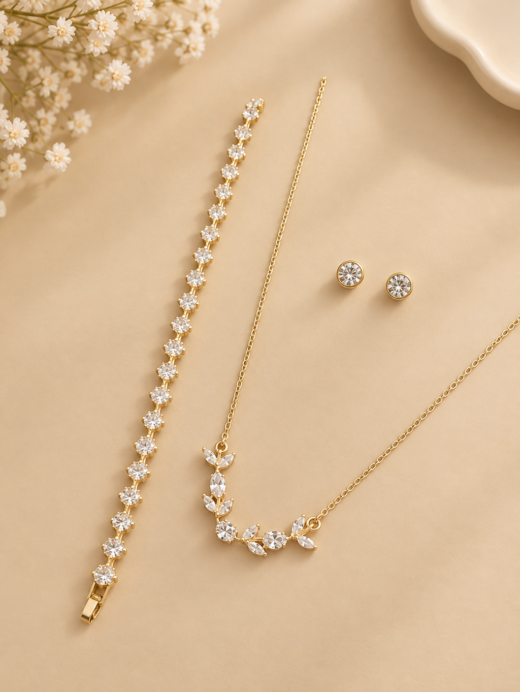 Crystal Vine – 3-Piece Jewellery Combo