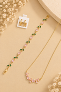 Pink Blossom – 3-Piece Jewellery Combo