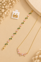 Pink Blossom – 3-Piece Jewellery Combo