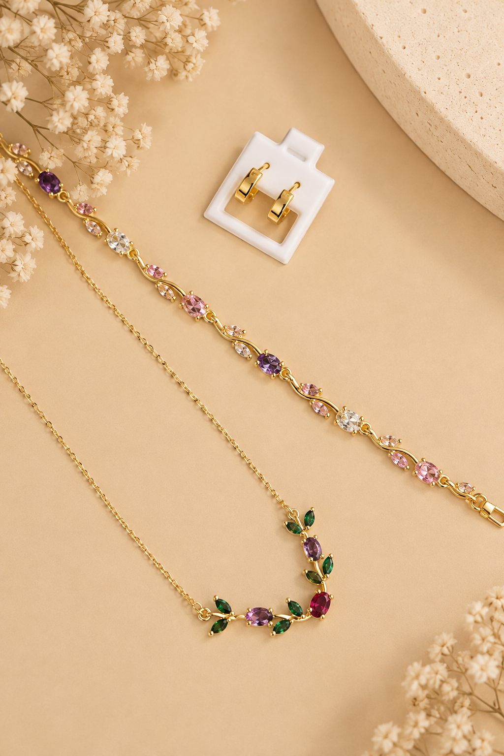 Royal Garden – 3-Piece Jewellery Combo
