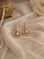 Celestial Circle Drop Earrings