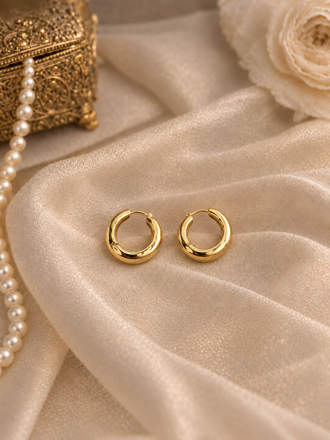 Mini Gold Hoop Earrings