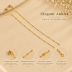 Gold Beaded Chain Anklet