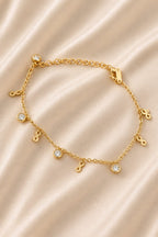 Infinity Sparkle Charm Bracelet