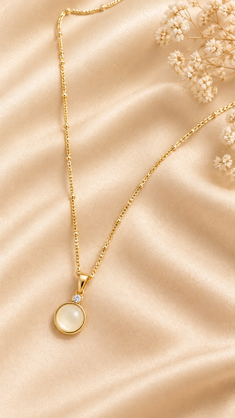 Pearl Glow Pendant Necklace