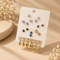 Multi-Style Earrings Collection – Anti-Tarnish