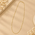 18K Gold Plated Minimal Bar Chain – 24 Inches