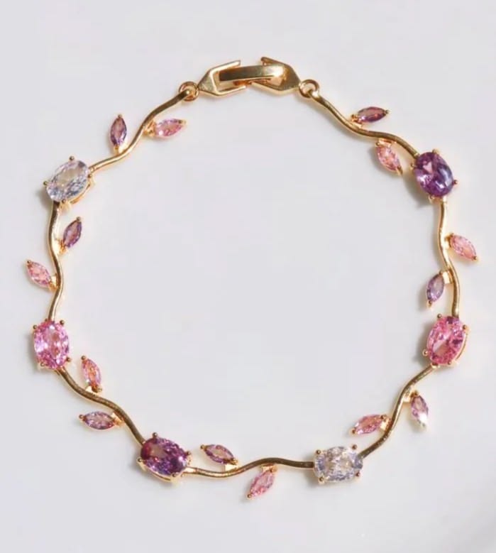 Floral Tulip Vine Bracelet